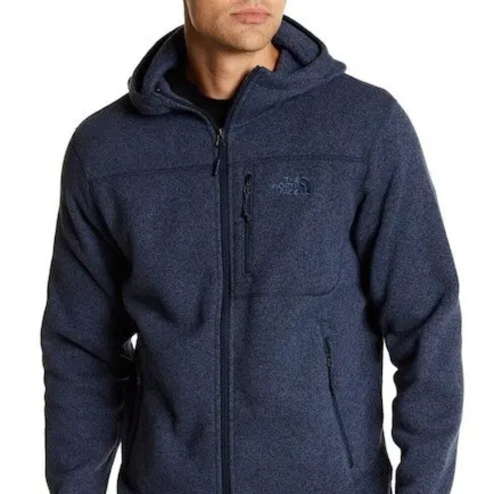 The North Face Men's Black Gordons Lyons Heather Fleece‎ Hoodie Size L